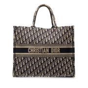 Dior Vintage Pre-owned Canvas totevskor Blue, Dam