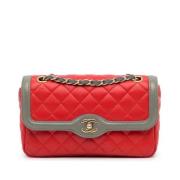 Chanel Vintage Pre-owned Laeder axelremsvskor Red, Dam