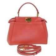 Fendi Vintage Pre-owned Laeder handvskor Orange, Dam