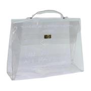 Hermès Vintage Pre-owned Vinyl handvskor White, Dam