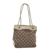 Gucci Vintage Pre-owned Canvas gucci-vskor Beige, Dam