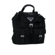 Prada Vintage Pre-owned Nylon prada-vskor Black, Dam