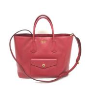 Prada Vintage Pre-owned Laeder prada-vskor Red, Dam