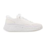 Chloé Vita Sneakers med Nylon Webbing White, Dam