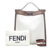 Fendi Vintage Pre-owned Laeder handvskor White, Dam