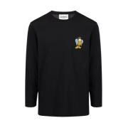 Iceberg Garfield Print Långärmad T-shirt Black, Herr