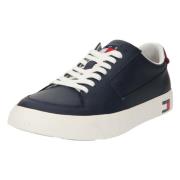 Tommy Hilfiger Vulkaniserade lädersneakers Black, Herr