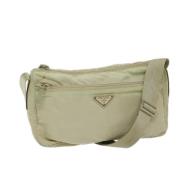 Prada Vintage Pre-owned Nylon prada-vskor Beige, Dam