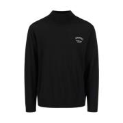 Iceberg Merino Turtleneck Sweater med Logo Black, Herr