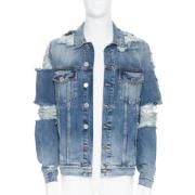 Balmain Pre-owned Pre-owned Bomull ytterklder Blue, Dam