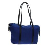 Prada Vintage Pre-owned Nylon prada-vskor Blue, Dam