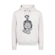 Iceberg Hoodie med tecknad tryck Gray, Herr