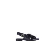 Anthology Paris Svarta Cross-Over Sandaler Black, Dam