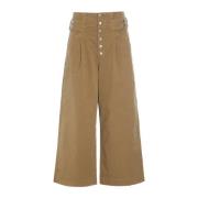 Bitte Kai Rand Mörk Karamell Culotte Byxor Beige, Dam