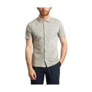 Oliver Spencer Randig Hawaiian Jersey Skjorta Gray, Herr