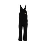 Carhartt Wip Svart Denim Bib Overall Black, Herr