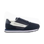 Emporio Armani Snygga Sneakers för Män Blue, Herr