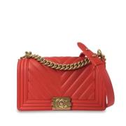 Chanel Vintage Pre-owned Laeder chanel-vskor Red, Dam