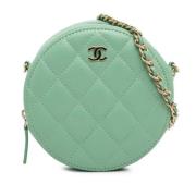 Chanel Vintage Pre-owned Laeder chanel-vskor Green, Dam