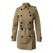 Burberry Vintage Pre-owned Polyester ytterklder Beige, Dam