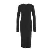 Thom Krom Svart Klänning Aw24 Black, Dam