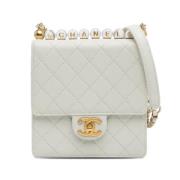 Chanel Vintage Pre-owned Laeder chanel-vskor White, Dam