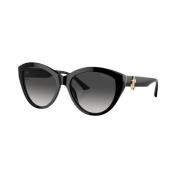 Jimmy Choo Svart/Mörkgrå Solglasögon JC 5007 Black, Dam