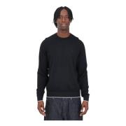 Armani Exchange Klassisk Svart Crewneck Tröja Black, Herr