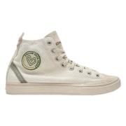 Satorisan Koto Mid Bomull Vintage Sneakers White, Dam