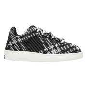 Burberry Stickad Låg Sneaker Black, Herr