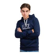 Emporio Armani EA7 Herr Sweatshirt Klassisk Marinblå Regular Fit Blue,...