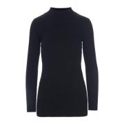 Bitte Kai Rand Globe Rib High Neck Blus Svart Black, Dam