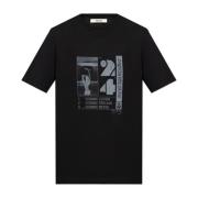 Zadig & Voltaire Tryckt T-shirt Black, Herr