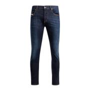 Diesel Herr Straight Leg Jeans Blue, Herr