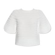 Issey Miyake Veckad topp White, Dam