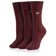 Lacoste Herrstrumpor 3-pack med brodyr Red, Herr