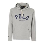 Ralph Lauren Logo Hoodie Gray, Herr