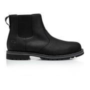 Timberland Herr Chelsea Boots Svart Läder Rund Tå Black, Herr