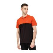 Tommy Hilfiger Herr Polo Skjorta Regular Fit Svart/Orange Multicolor, ...