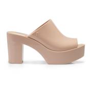 Melissa Beige Mule Sandaler Klassisk Stil Beige, Dam