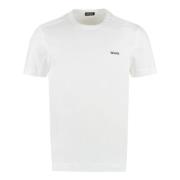 Ermenegildo Zegna Bomull T-shirt med Logo White, Herr