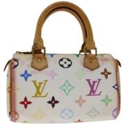 Louis Vuitton Vintage Pre-owned Canvas handvskor White, Dam