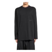 Y-3 Svart Logo Print Tee Black, Herr