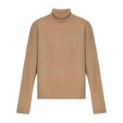 Ami Paris Ull Turtleneck Beige, Dam