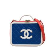 Chanel Vintage Pre-owned Laeder chanel-vskor Blue, Dam