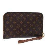 Louis Vuitton Vintage Pre-owned Canvas kuvertvskor Brown, Dam