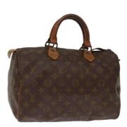 Louis Vuitton Vintage Pre-owned Canvas handvskor Brown, Dam