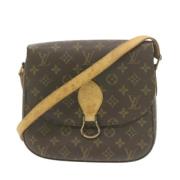 Louis Vuitton Vintage Pre-owned Canvas axelremsvskor Brown, Dam