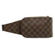 Louis Vuitton Vintage Pre-owned Canvas axelremsvskor Brown, Dam