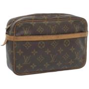 Louis Vuitton Vintage Pre-owned Canvas kuvertvskor Brown, Dam